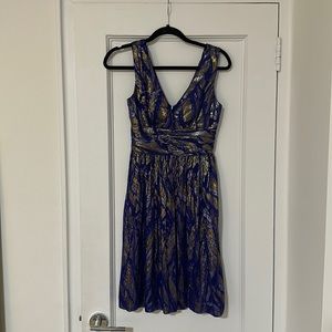 Trina Turk Blue Knee Length Dress